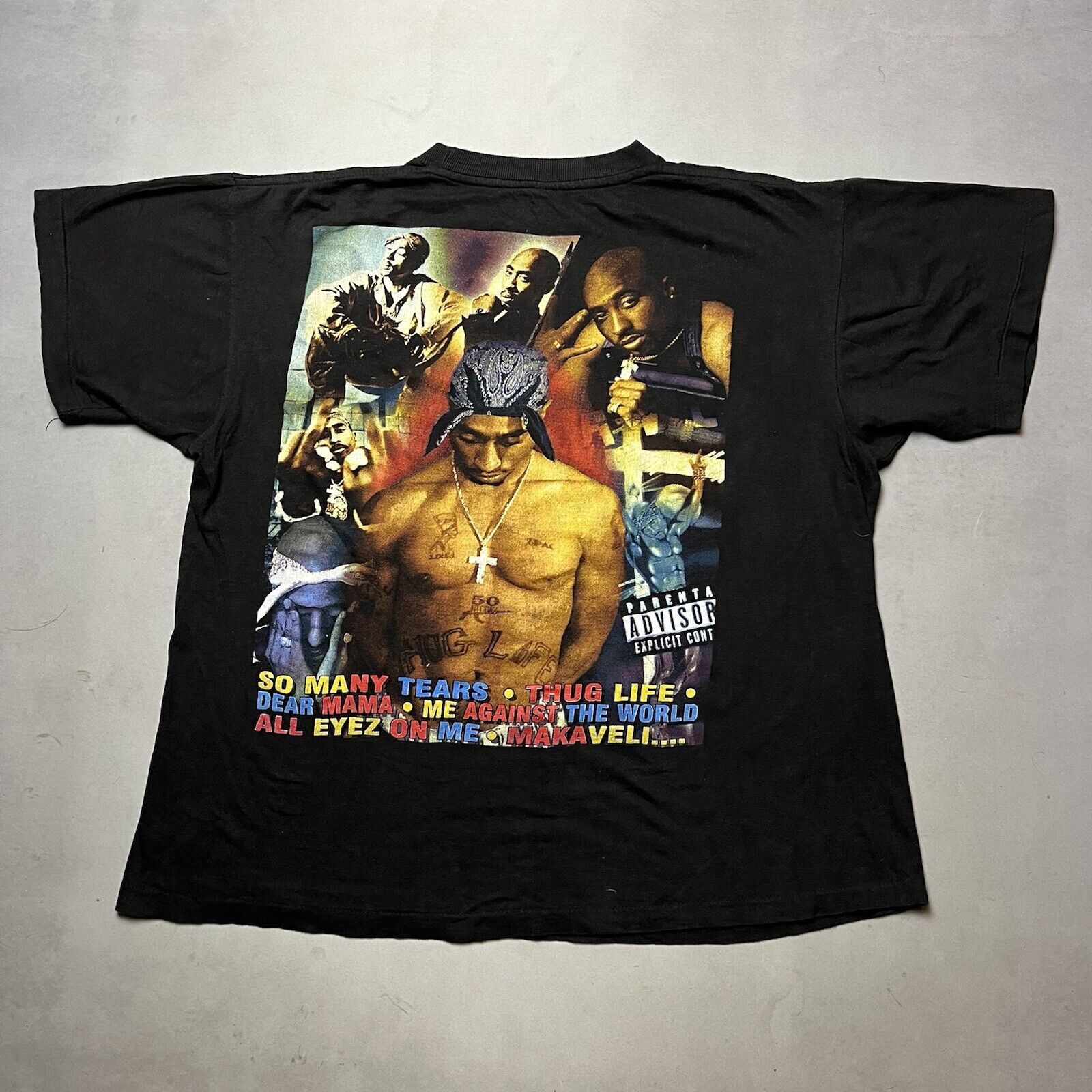 Vintage 90s Tupac Shakur Bootleg Rap Tee T Shirt … - image 4