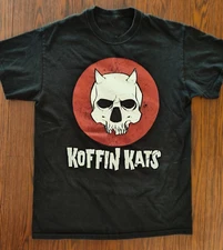 Koffin Kats - Punk Rock Band Band Short Sleeve Black All Size T-Shirt AM535