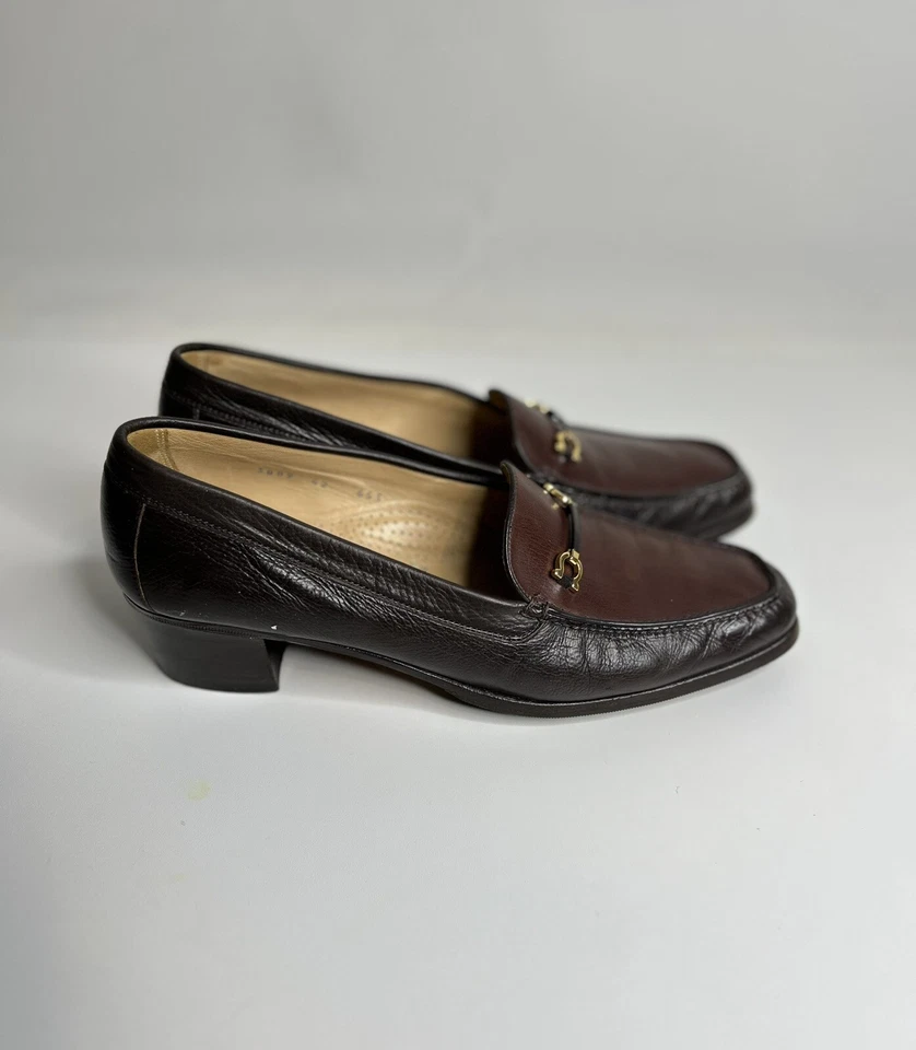 Zapatos Mocasines Gravati Vintage Hombre Horsebit Talla EU 42 Marrón Foto 4 de 4