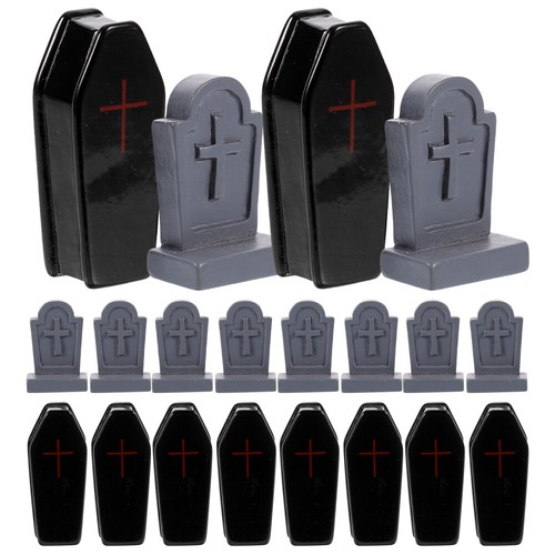 20 Pcs Miniature Tombstones Decorations Halloween Dollhouse Graveyard