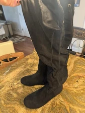 Top Moda Over The Knee Boots Faux Leather Size 10 M