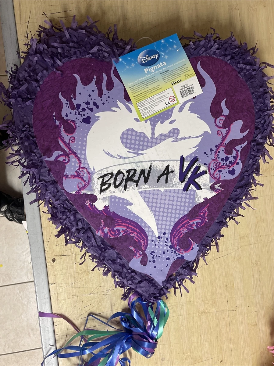 Descendants 3 Pinata Birthday Party Game Ribbon Pull Heart Shape