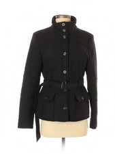 Giacca Women Black Faux Leather Jacket S