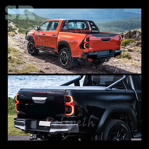 For 2015-2025 Toyota Hilux Vigo /Revo/SR LED Smoked Tail Lights Rear brake light - Foto 10 di 10