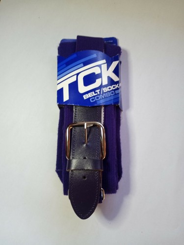 Twin City TCK Belt Sock Combo Purple Medium Baseball Softball LT - 第 1/1 張圖片