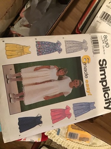 Lot of 6 Vintage Simplicity It's So Easy Sewing Patterns Cut 7696 8030 7988 7275 - Picture 5 of 6