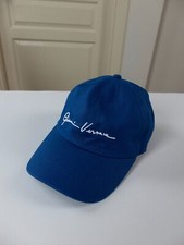 (NO CUSTOMS TAX) VERSACE blue Gianni signature logo baseball cap Size 58 Medium