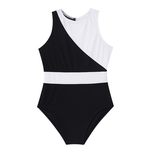 Kids Girls Ballet Dance Gymnastic Leotard Sleeveless Bodysuit One Piece AU - Picture 4 of 36