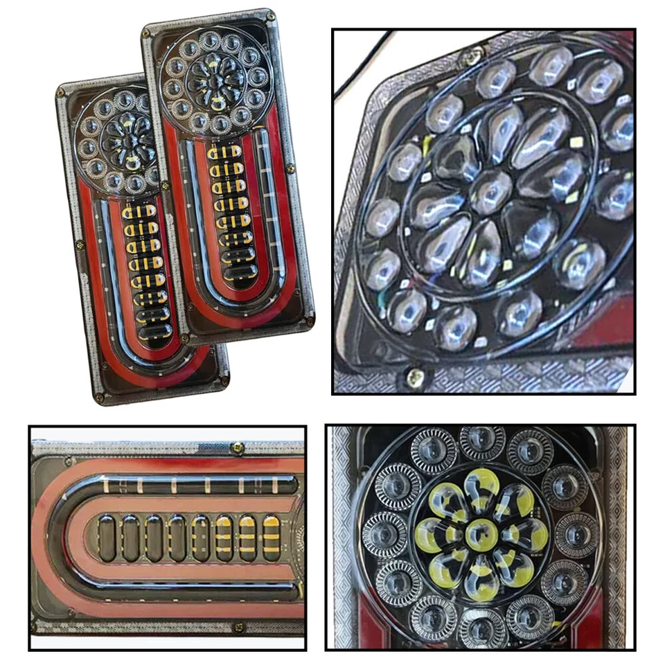 Light Guide Tail Light Brake Turn Signal Light Flowing Turn Signal 33cm Light - Image 4 of 4