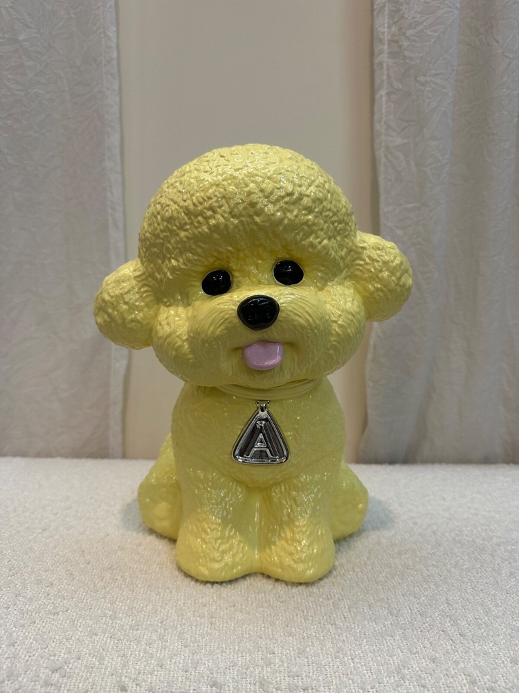 RARE Aritzia Pet Shop Dog Bichon Frise Window Display LIMONCELLO color