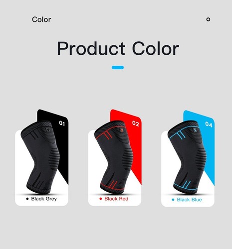 Knee Support Brace Sleeve Sports Pain Compression Running Relief Arthritis Gym - Picture 14 of 27