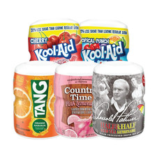 Arizona, Kool-Aid, Tang  Country Time Variety Flavored Drink Mix Canisters