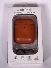Protect Bluetooth Case For AirPods pro leather High-quality Material Brown