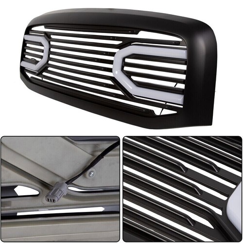 Shell Light Big Horn Grille Front Hood For Dodge RAM 2500 3500 1500 2006-2009 - Foto 2 di 6
