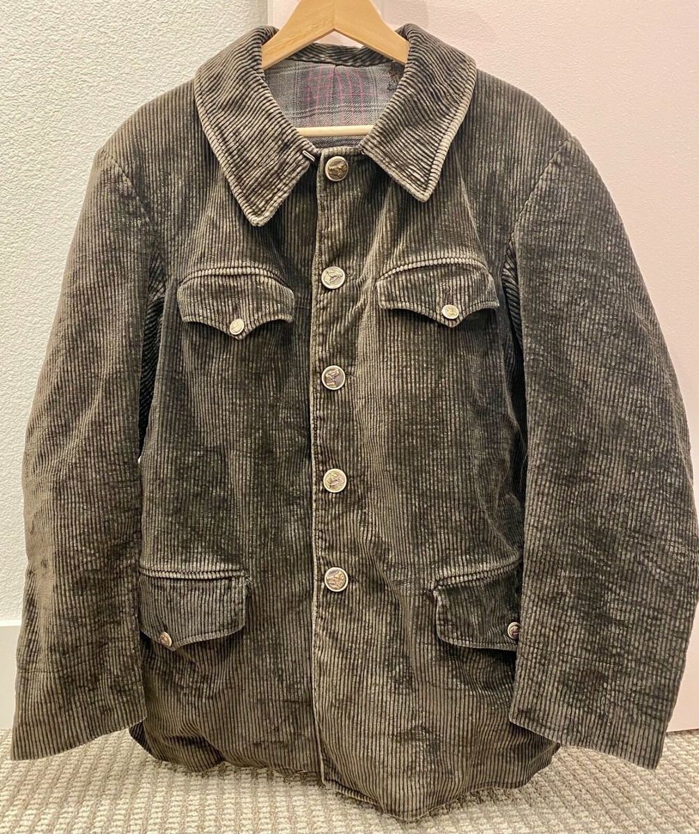 1950s Vintage French Hunting Jacket Corduroy Sz L | eBay