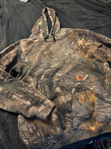 Carhartt Realtree Camo Hoodie Sz M Camo Pullover Original fit