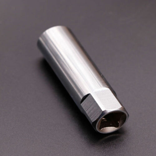 Llave de vaso de bujía de coche de 14 mm 12 puntos pared delgada 3/8" manga de accionamiento magnética ~ - Imagen 7 de 12