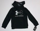 NWT Under Armour Boy's 6 Big Logo Camo Black Fleece Pullover Hoodie