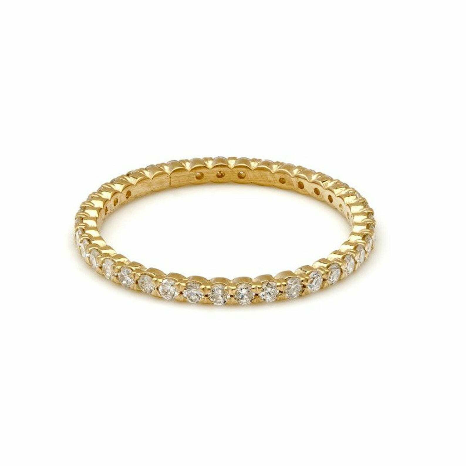 DIAMOND ETERNITYWEDDING BANDS, 14K SOLID YELLOW GOLD DIAMOND WEDDING