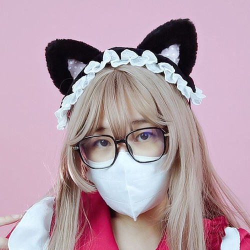 Mädchen Plüsch Katzenohren Stirnband Band Glocken Anime Cosplay Party 🔥 🔥 - Photo 9/17