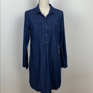 old navy chambray shirt dress