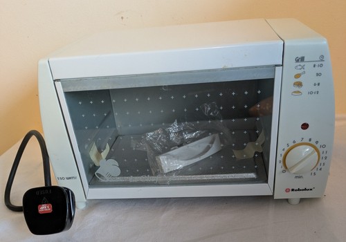 ROBOLUX 350 Watt Miniature Table Top Toaster Oven With 15 Minute Timer