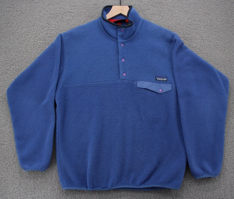 patagonia vintage synchilla snap t fleece pullover 90s made usa sweater