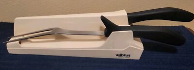 Vintage Wiltshire Stay Sharp Stainless Knife & Fork Carving Set Self Sharpening