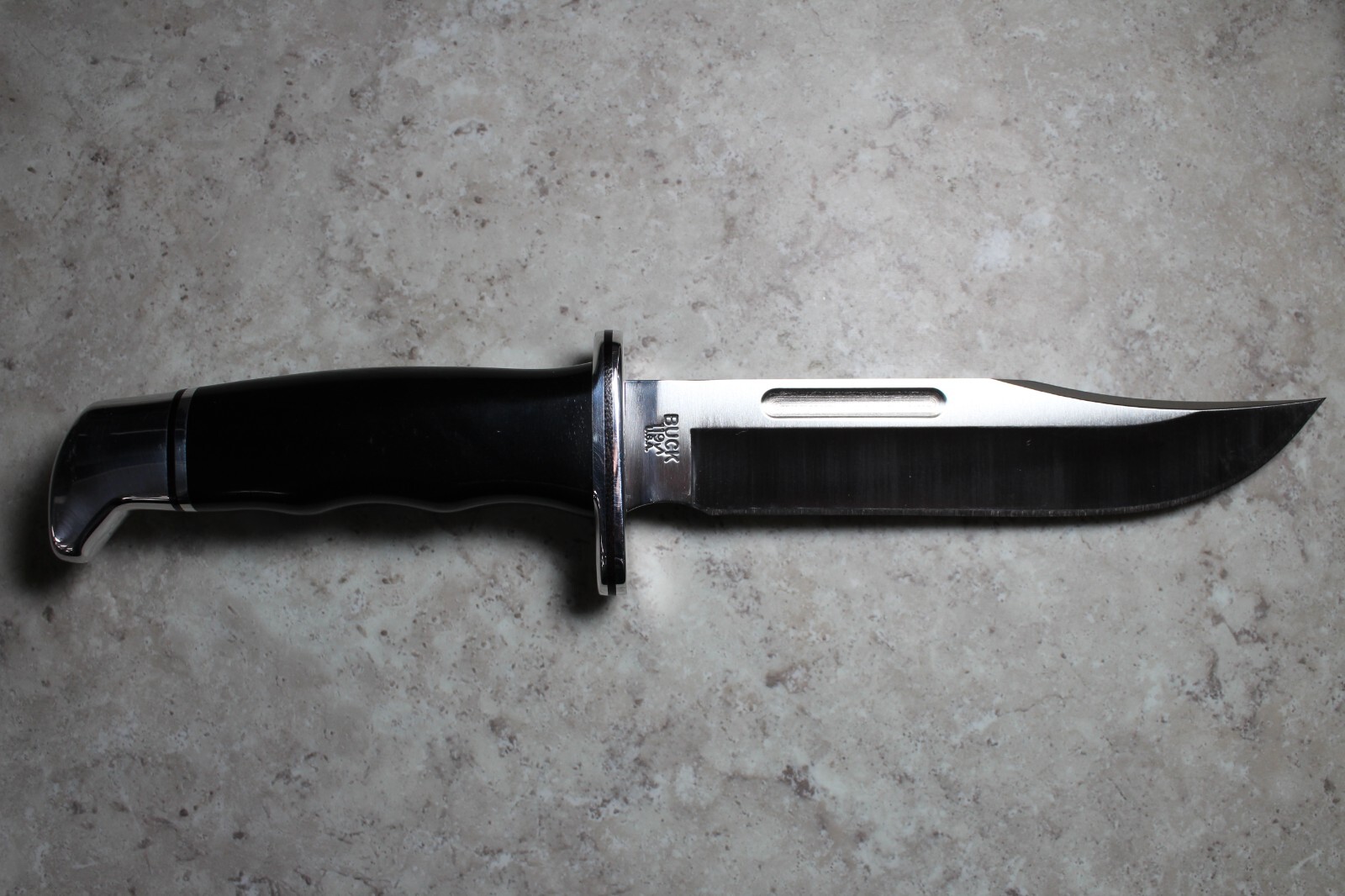 Buck Knives Special 119 Black Phenolic Handle Fixed Blade Knife w