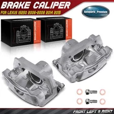 2x Disc Brake Calipers W/ Bracket Steel Piston for Lexus IS250 Front Left &Right