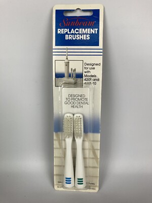 Sunbeam Electric Toothbrush Refills Replacement Brushes For Model 4201 & 4201-10