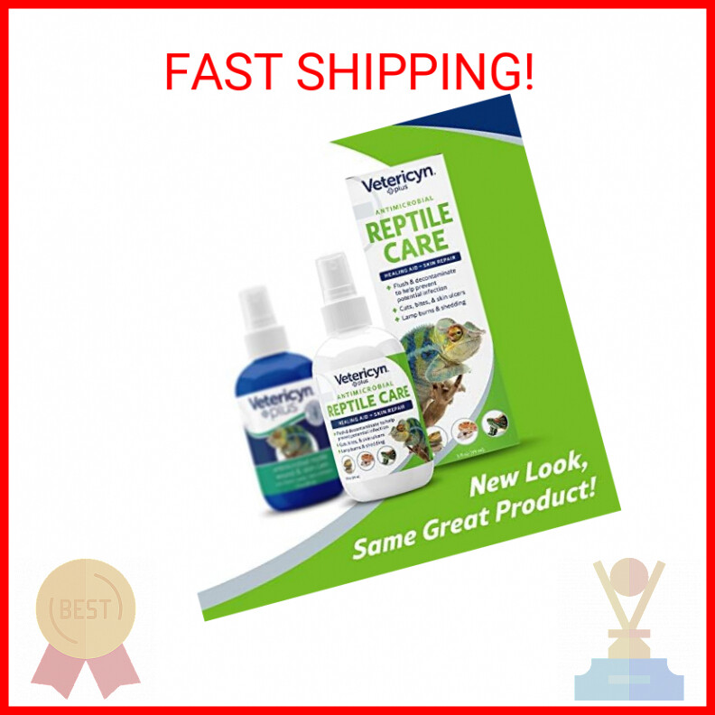 Reptile Wound Care Spray | Skin Repair for Scale Rot, Lamp Burns ... - Reptile Skin Shedding Treatment
