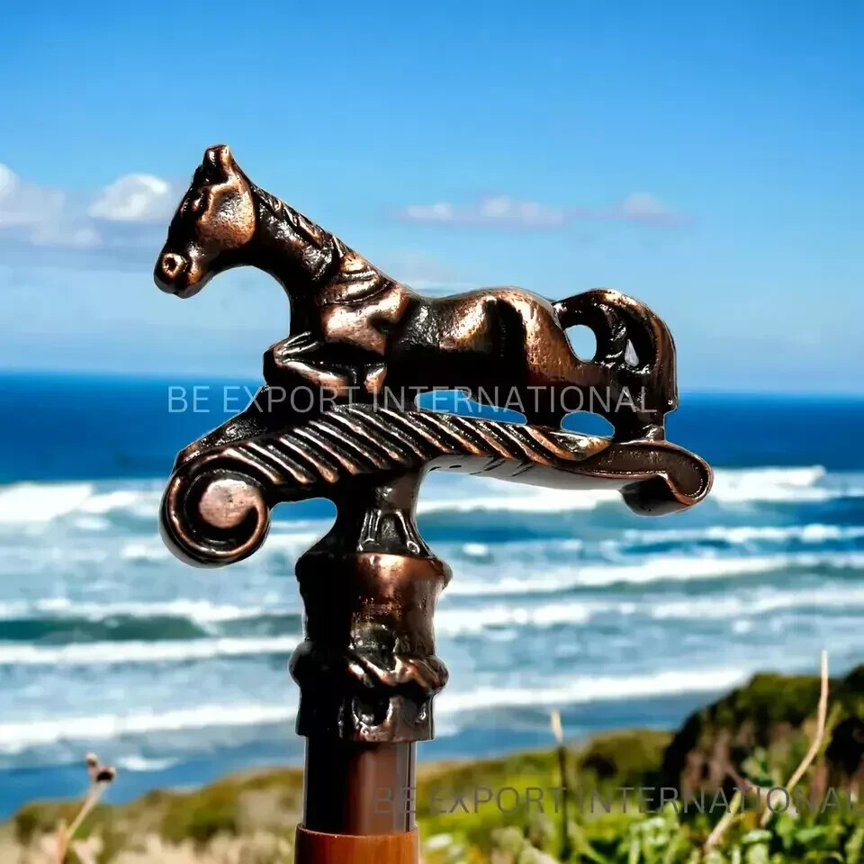 Solid Style Solid Brass Horse Head Handle ONLY Fo… - image 1