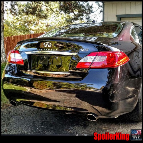 Rear trunk lip spoiler Fits: Infiniti M36 / M56 2011-13 SpoilerKing (244L) - Foto 1 di 12