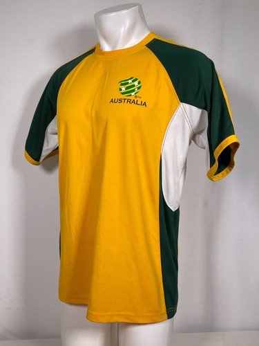 Australien Socceroos Fußball Soccer Cooper Sport Gold Trikot Shirt Herren LARGE - Bild 5 von 11