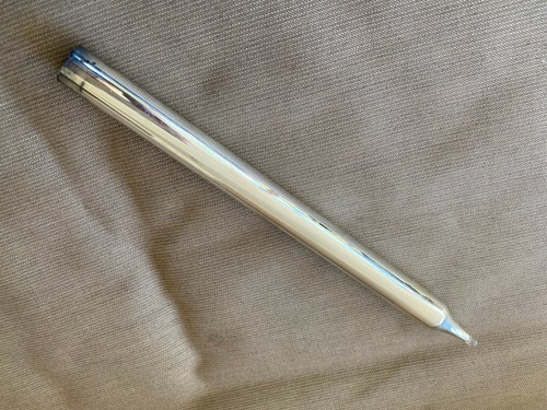 Mercury Glass Candle Stick Candlestick Antique Silver Faux 10" No Cork Fragile - Picture 2 of 4