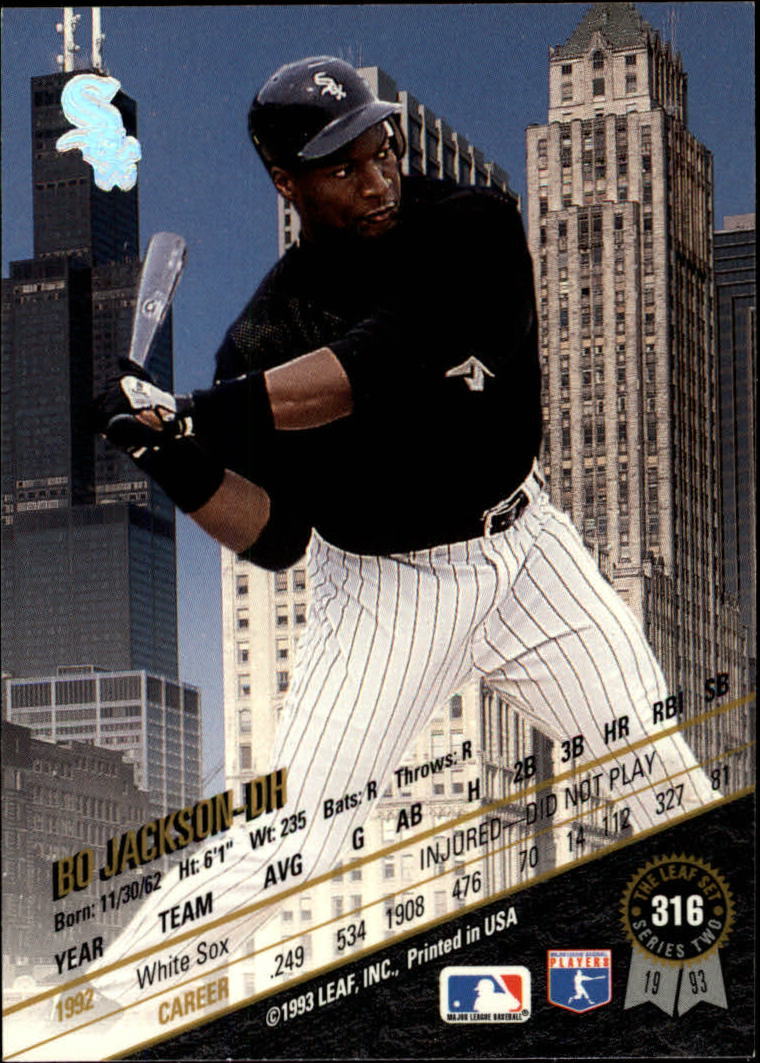 1993 Leaf #316 Bo Jackson - NM-MT | eBay