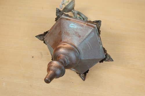 Vintage Copper & Brass Porch Outside Lantern Victorian Style Garden Wall Light - Picture 14 of 24