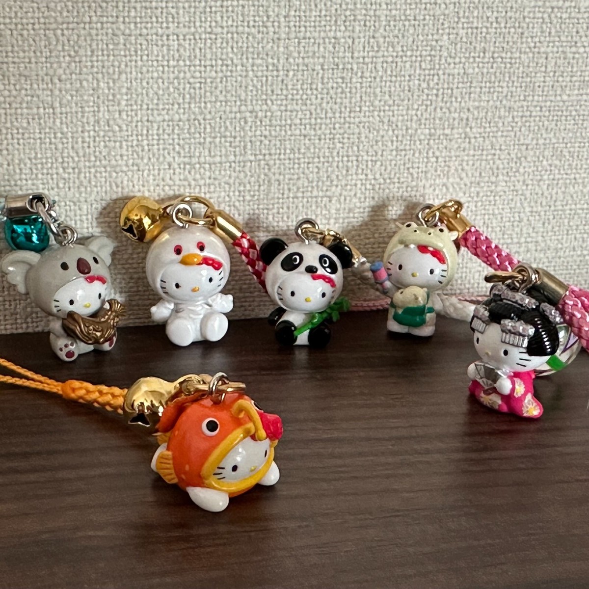 Hello Kitty Gotochi Keychain Lot of 20 Vintage Sanrio Japan