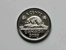 2023 CANADA Coin - 5 Cents - MS+++ UNC (from mint roll) - King Charles III
