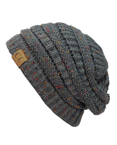 NEW! Genuine CC Beanie Colorful Confetti Soft Stretch Cable Knit Slouch Beanie - Picture 67 of 86