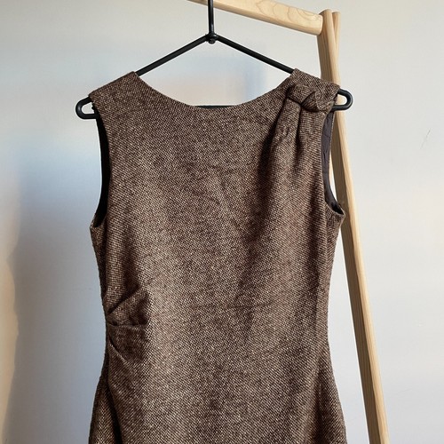 Carolina Herrera Wool Blend Dress Size 6 - Foto 3 di 9