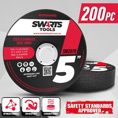 125mm 5'' CUTTING DISC WHEEL THIN ANGLE GRINDER CUT OFF METAL STEEL STAINLESSx200