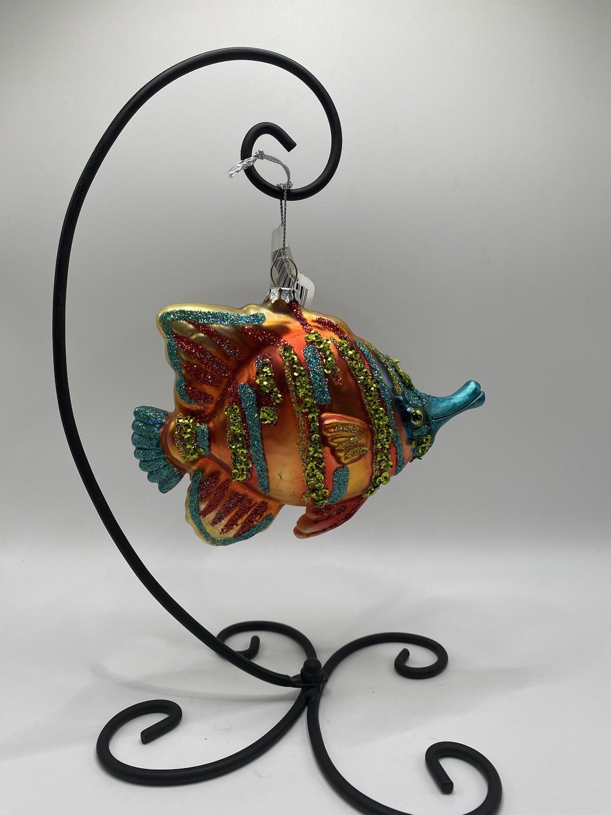 Vintage Glass Blown Colorful Tropical Fish Christmas Ornament eBay