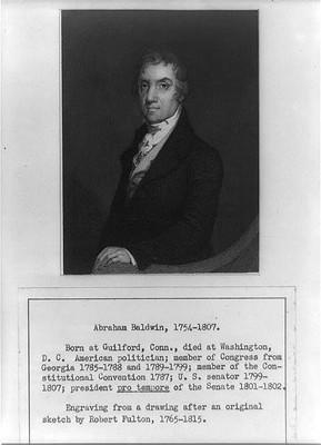 Photo:Abraham Baldwin