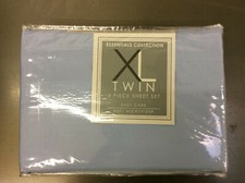 Essentials Collection Soft microfiber 3 Piece Sheet Set, Blue, XL Twin