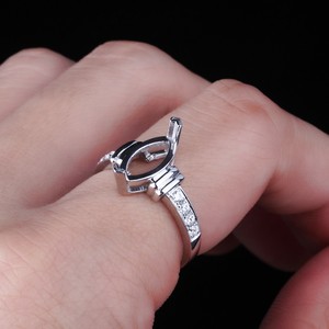 12x6mm-Marquise-Semi-Mount-Round-Full-Cut-23ct-Diamonds-14K-White-Gold-Ring