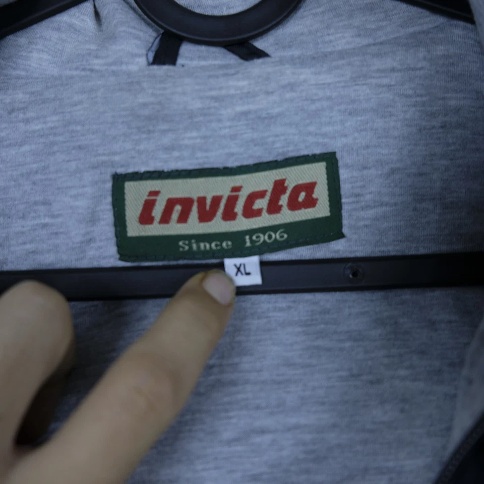 Giubbino Invicta Uomo Taglia XL Poliestere Blu Man Zip Logo Manica Lunga Comodo Foto 2 de 3