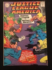 JUSTICE LEAGUE OF AMERICA 56 6.5 JUSTICE LEAGUE VS JUSTICE SOCIETY DC 1967 BE