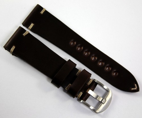 22mm /18 Shell Cordovan RIOS1931 Germany robust Vintage Retro Look BAND Uhrband - Bild 3 von 7